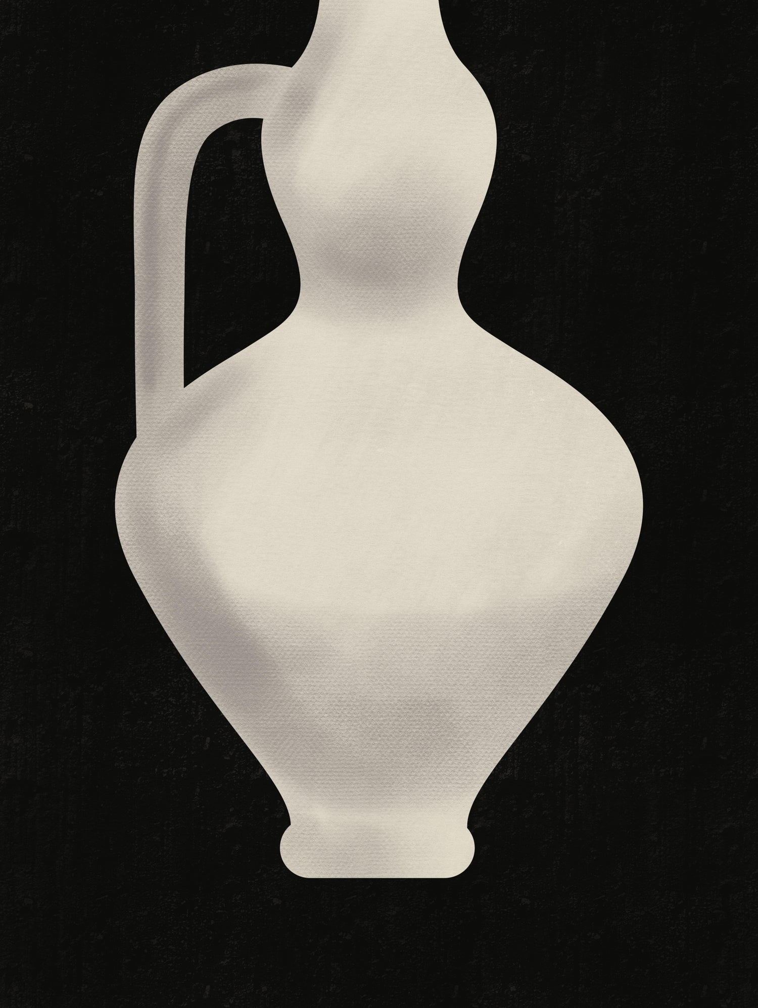 Vintage White Vase by Little on GIANT ART - illustration little dean