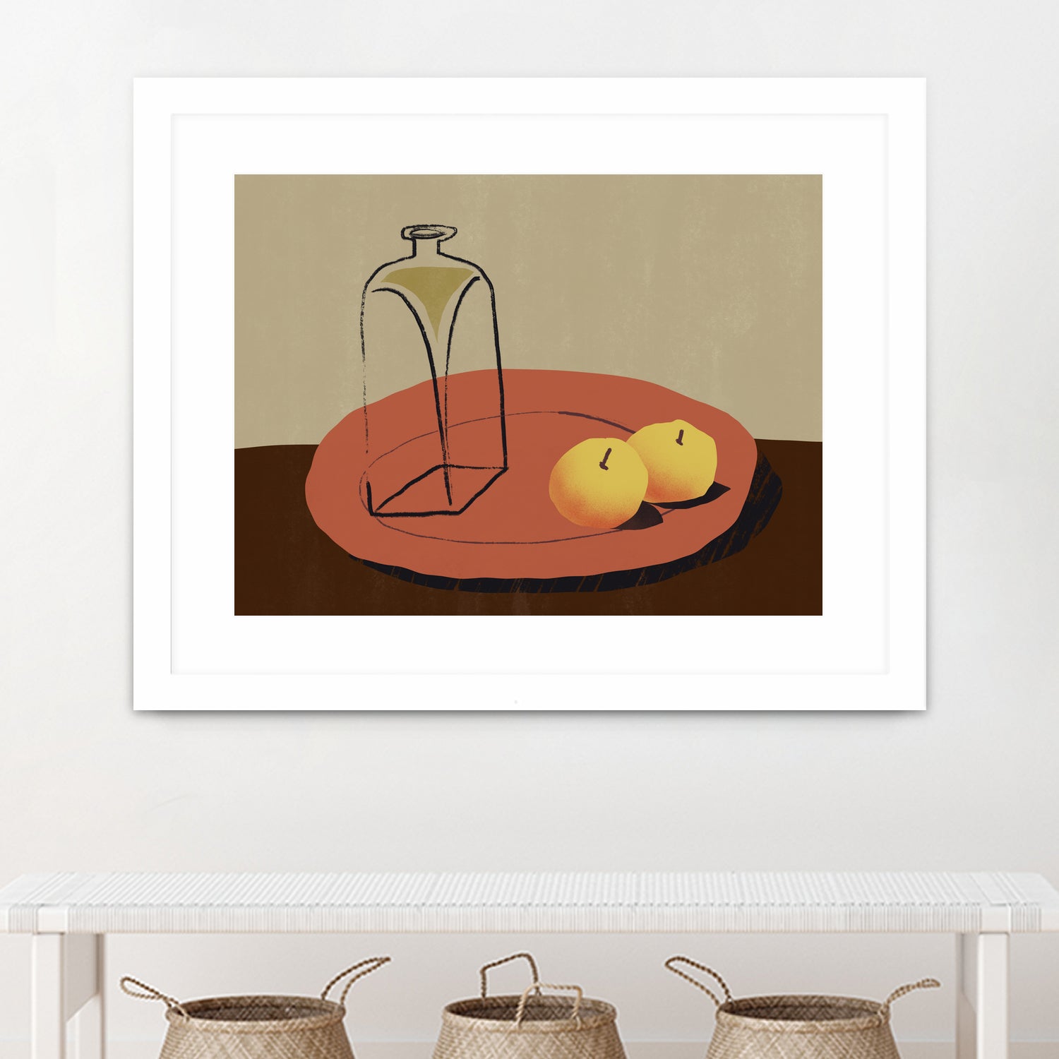 Jar and apple by Little Dean on GIANT ART - illustration still life art