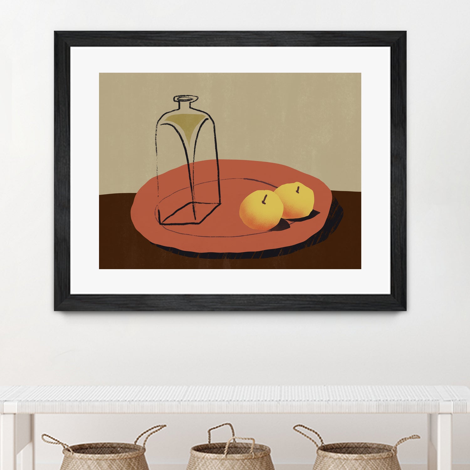 Jar and apple by Little Dean on GIANT ART - illustration still life art