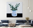 Navy Olive Master by Angela on GIANT ART - green illustration painterly