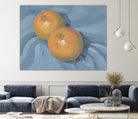 Oranges on Blue by Carrie on GIANT ART - illustration painterly