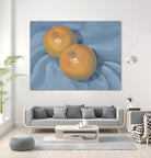 Oranges on Blue by Carrie on GIANT ART - illustration painterly