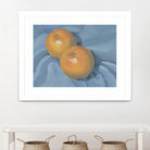 Oranges on Blue by Carrie on GIANT ART - illustration painterly