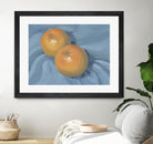 Oranges on Blue by Carrie on GIANT ART - illustration painterly