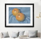 Oranges on Blue by Carrie on GIANT ART - illustration painterly