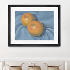 Oranges on Blue by Carrie on GIANT ART - illustration painterly