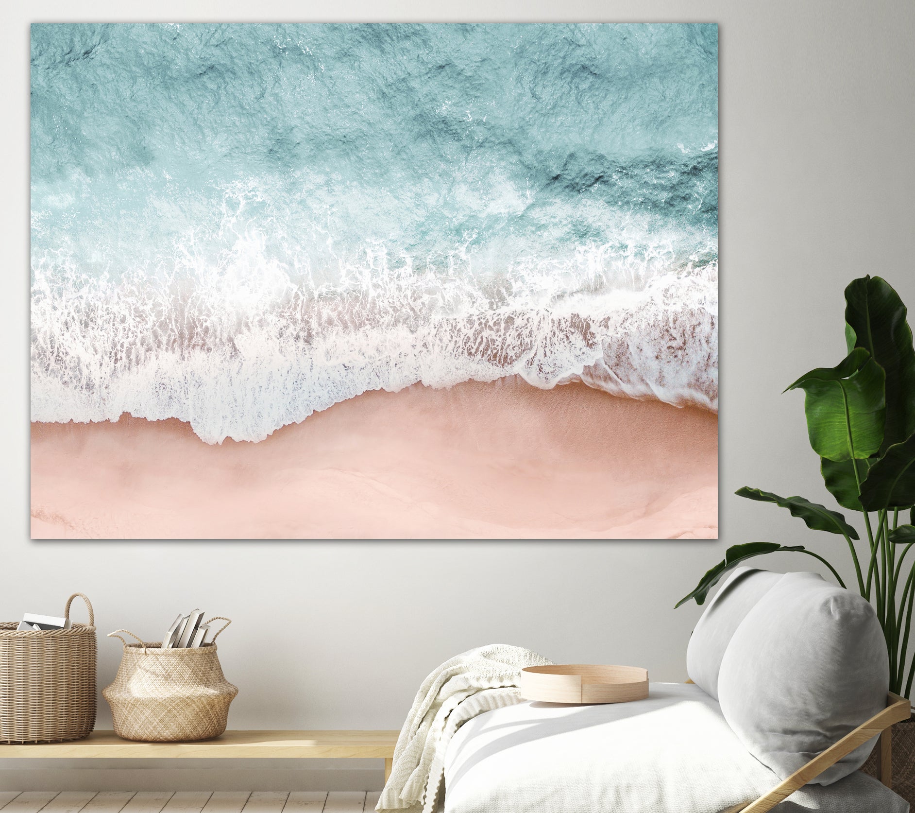 Beach Vibes III by Gemma Bardot on GIANT ART - pink landscape tourism