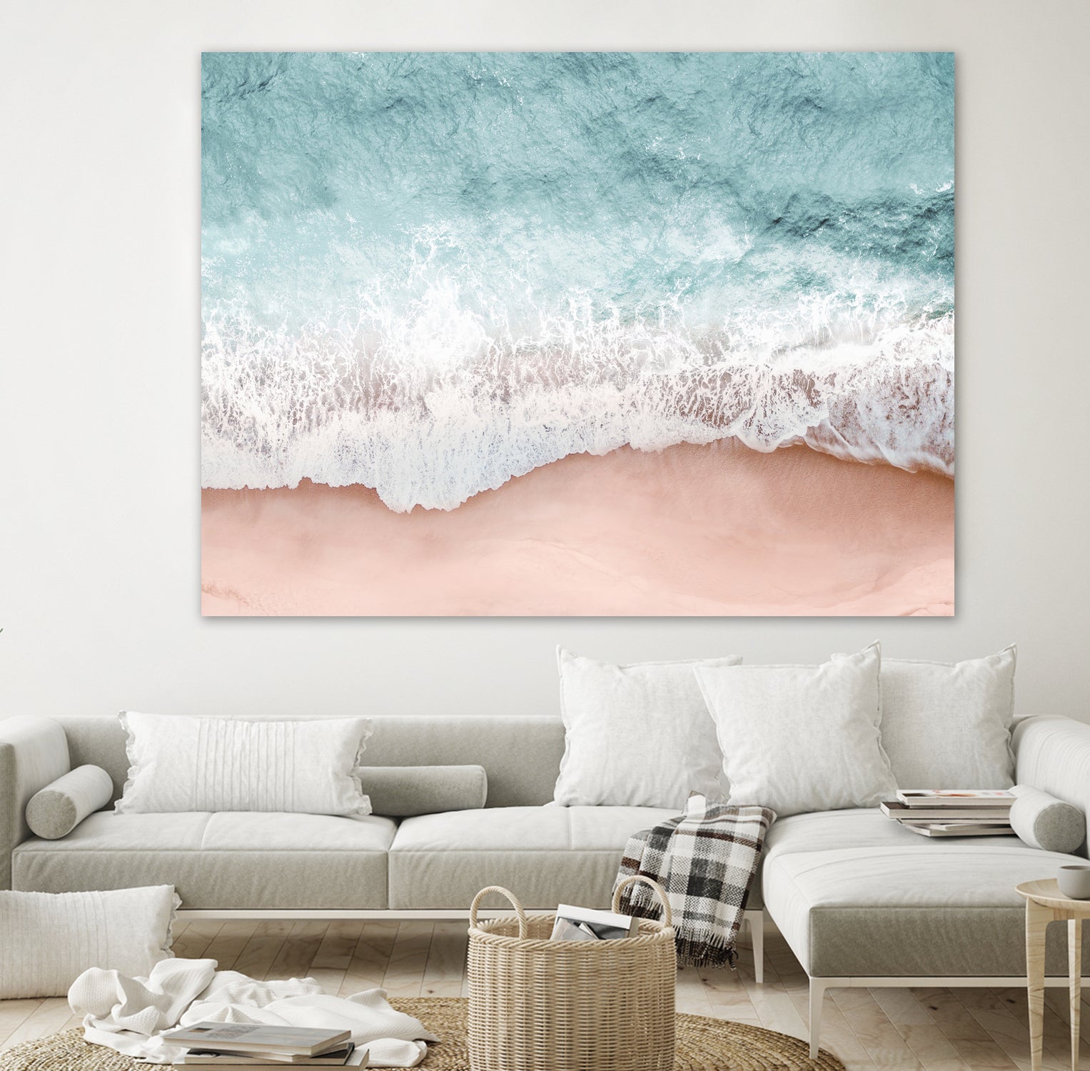 Beach Vibes III by Gemma Bardot on GIANT ART - pink landscape tourism