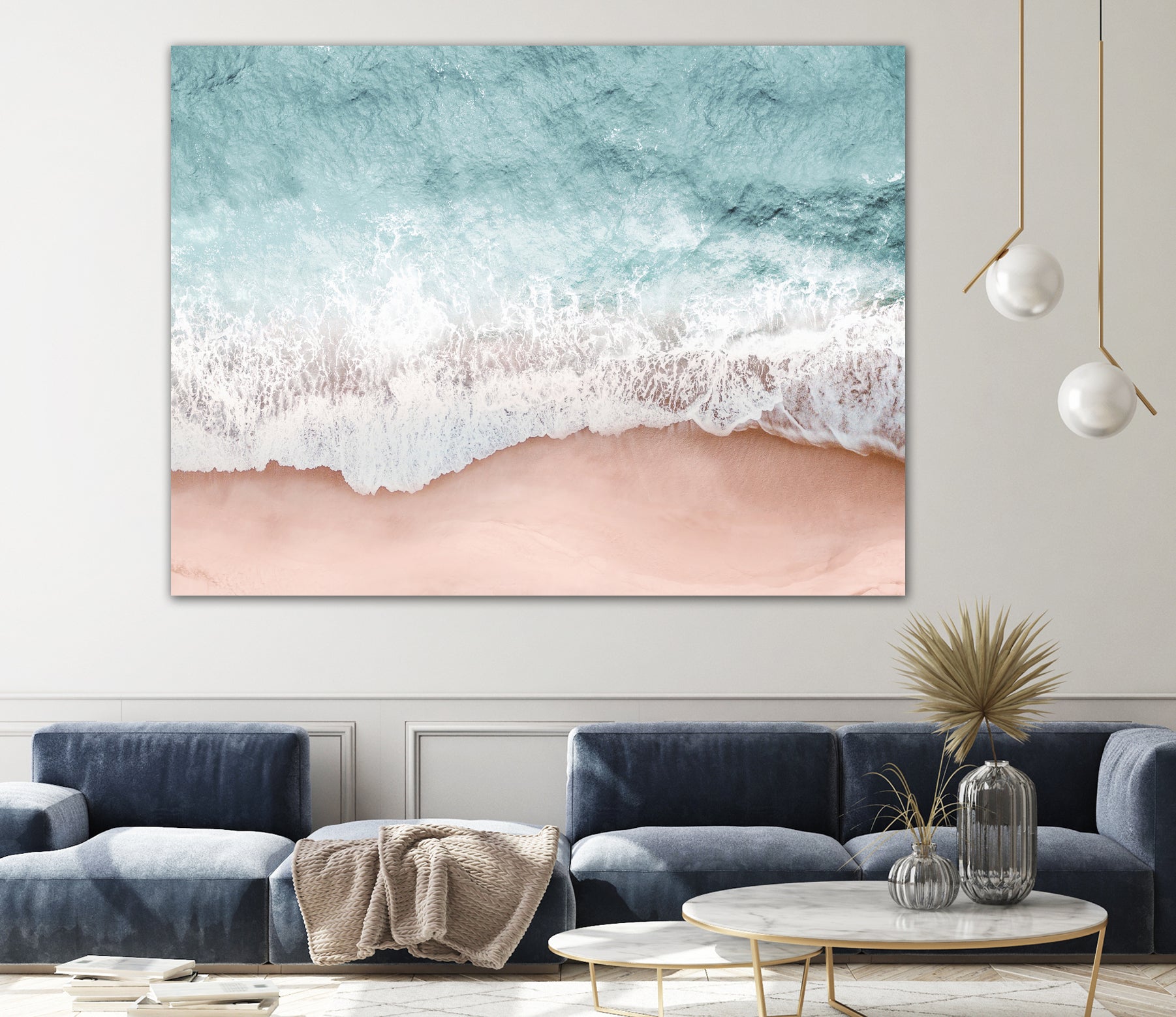 Beach Vibes III by Gemma Bardot on GIANT ART - pink landscape tourism