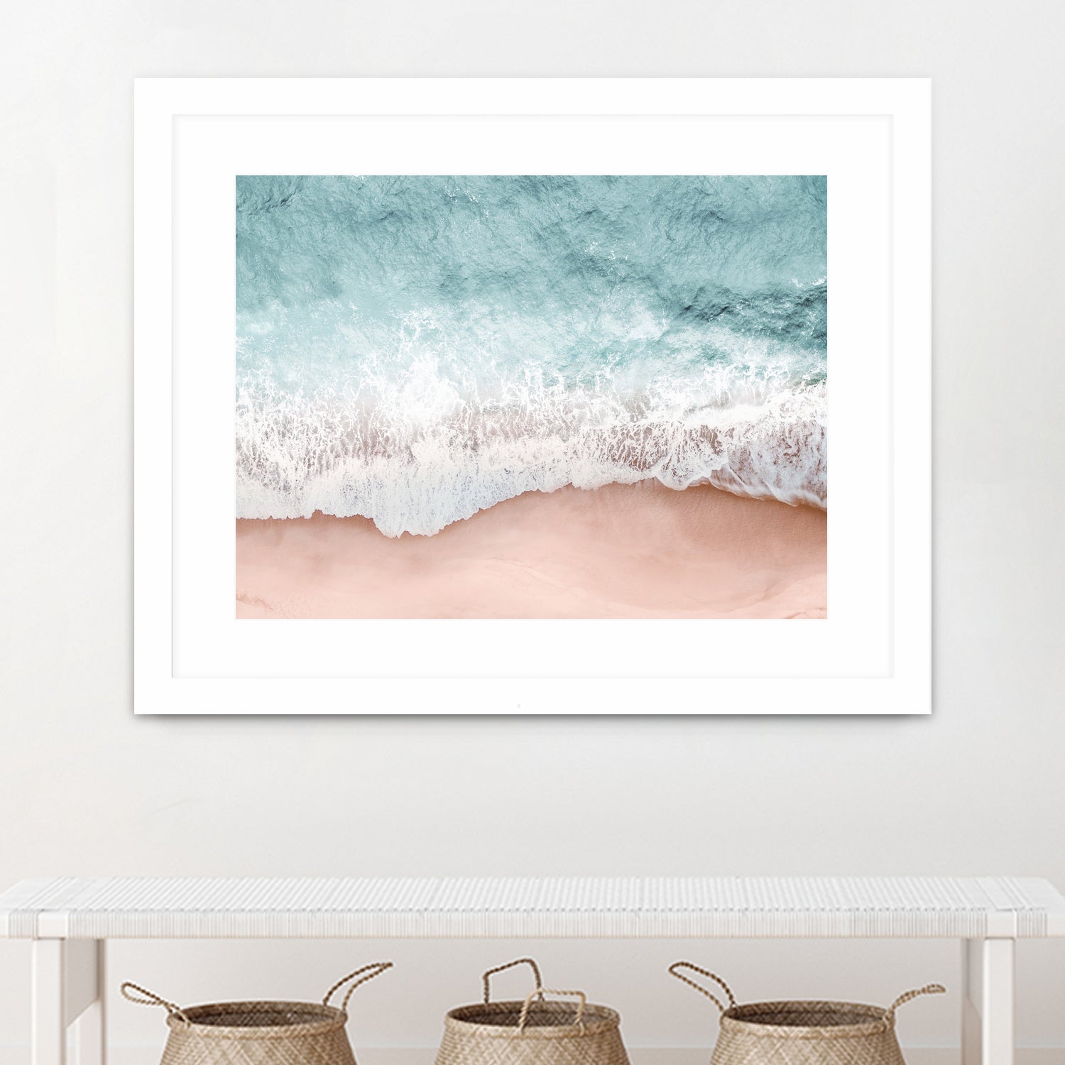 Beach Vibes III by Gemma Bardot on GIANT ART - pink landscape tourism