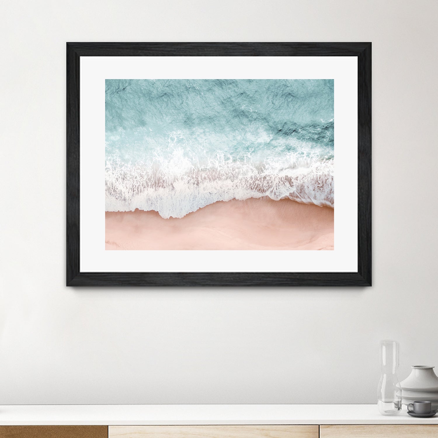 Beach Vibes III by Gemma Bardot on GIANT ART - pink landscape tourism