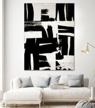 Wabi Sabi Black and White Abstract by Iris Lehnhardt on GIANT ART - collage paintings collage