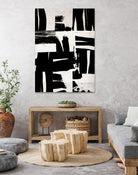 Wabi Sabi Black and White Abstract by Iris Lehnhardt on GIANT ART - collage paintings collage