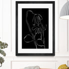 Flower and Leaves Sketch by Martina on GIANT ART - flowers and plants monochrome art