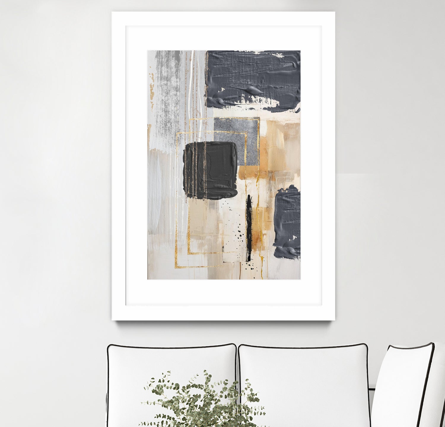 Neutral With Grey 1 by Sally on GIANT ART - ann moss