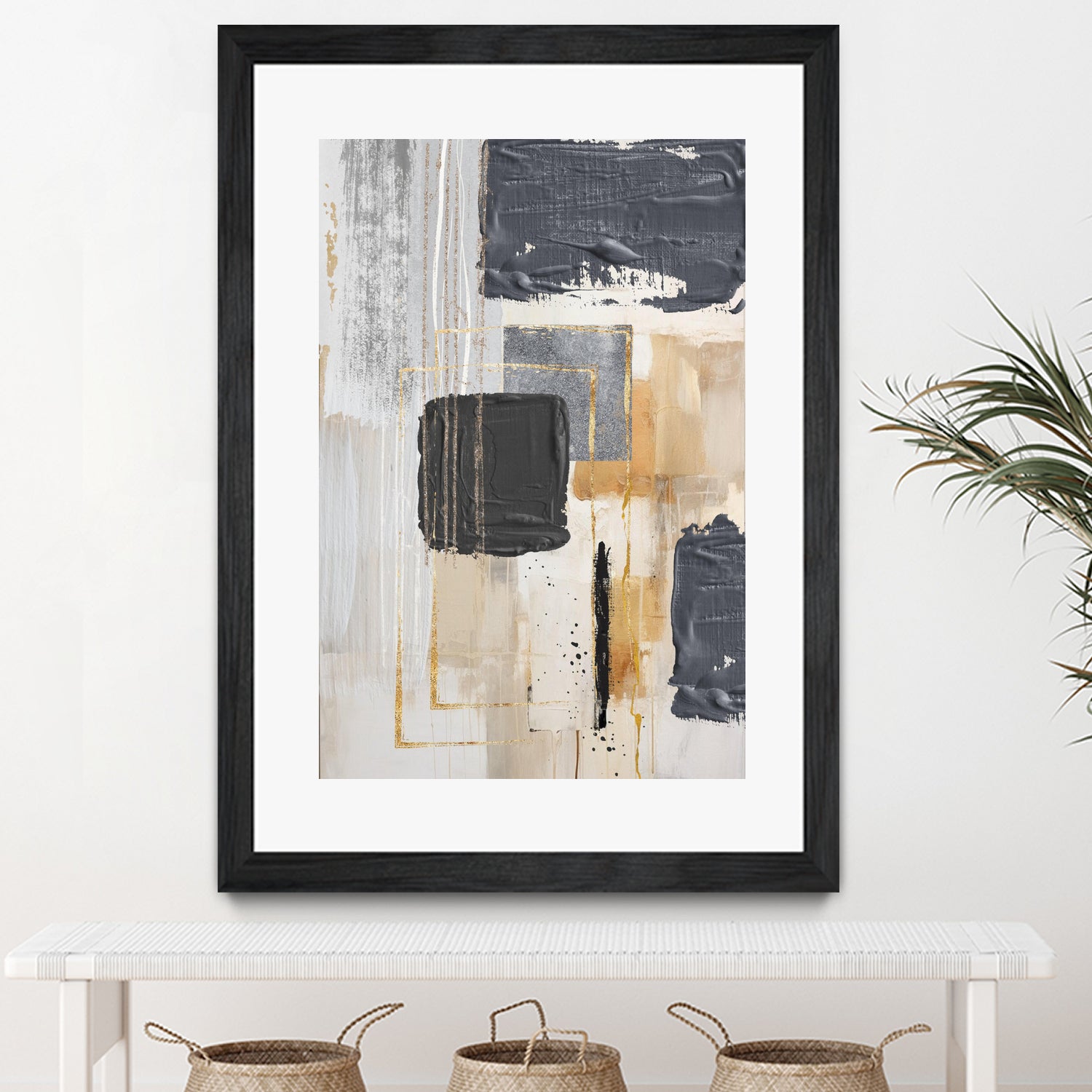 Neutral With Grey 1 by Sally on GIANT ART - ann moss