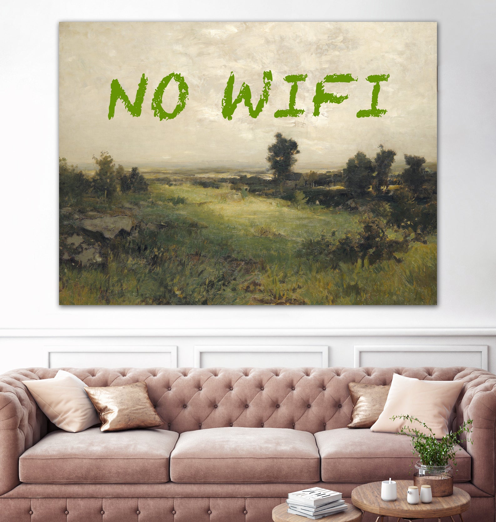 No WiFi / Oil Painting Landscape by The on GIANT ART - art concept