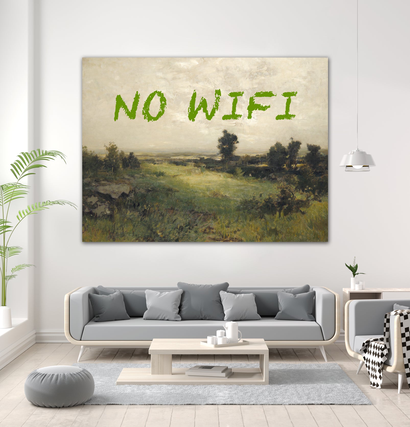 No WiFi / Oil Painting Landscape by The on GIANT ART - art concept