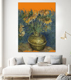 Collage Sunflowers and the splash Van Gogh by The on GIANT ART - art concept