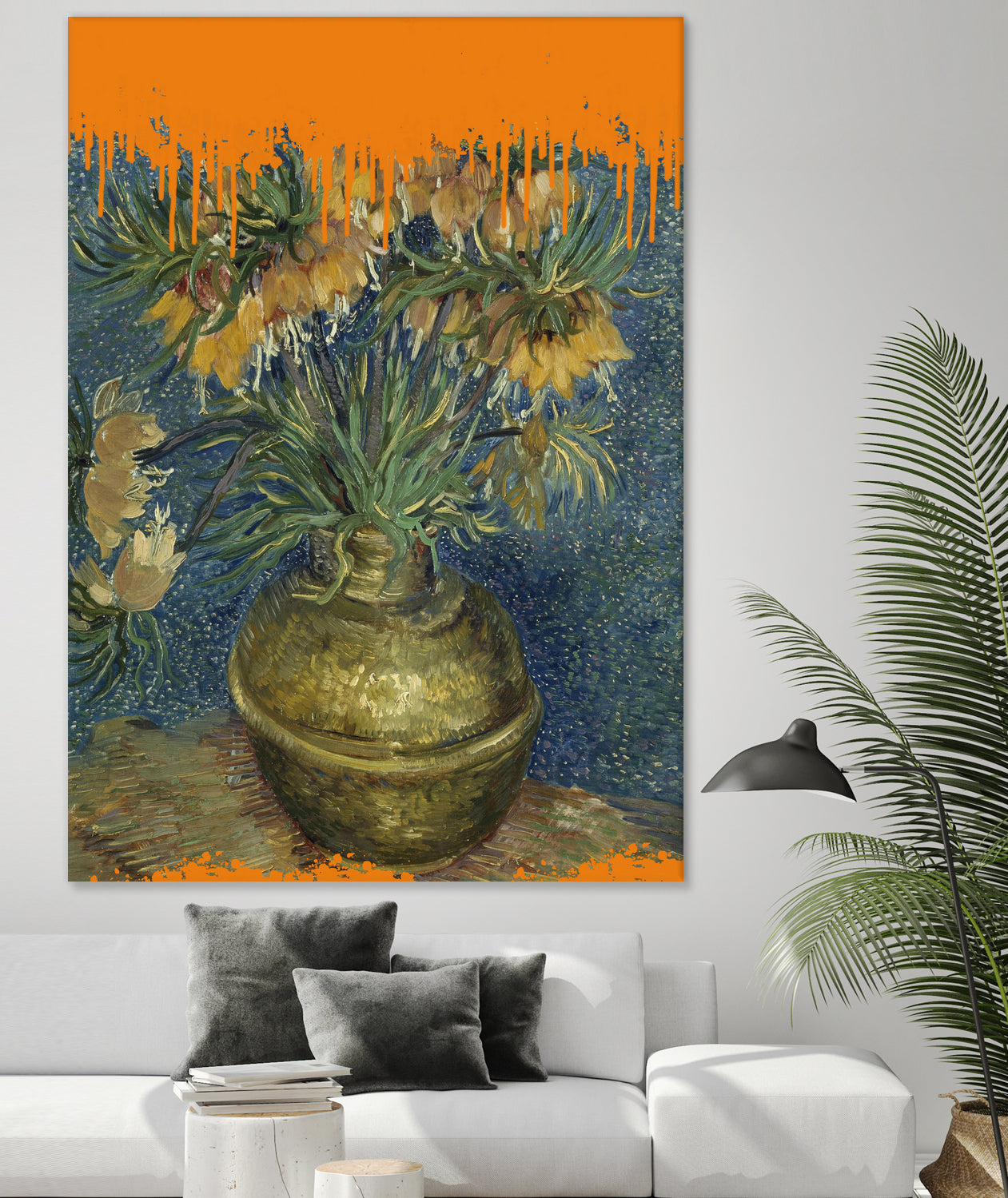 Collage Sunflowers and the splash Van Gogh by The on GIANT ART - art concept