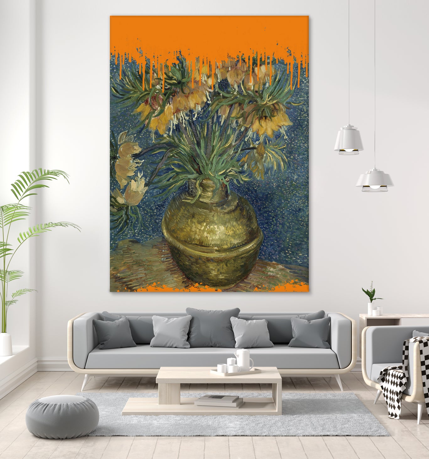 Collage Sunflowers and the splash Van Gogh by The on GIANT ART - art concept