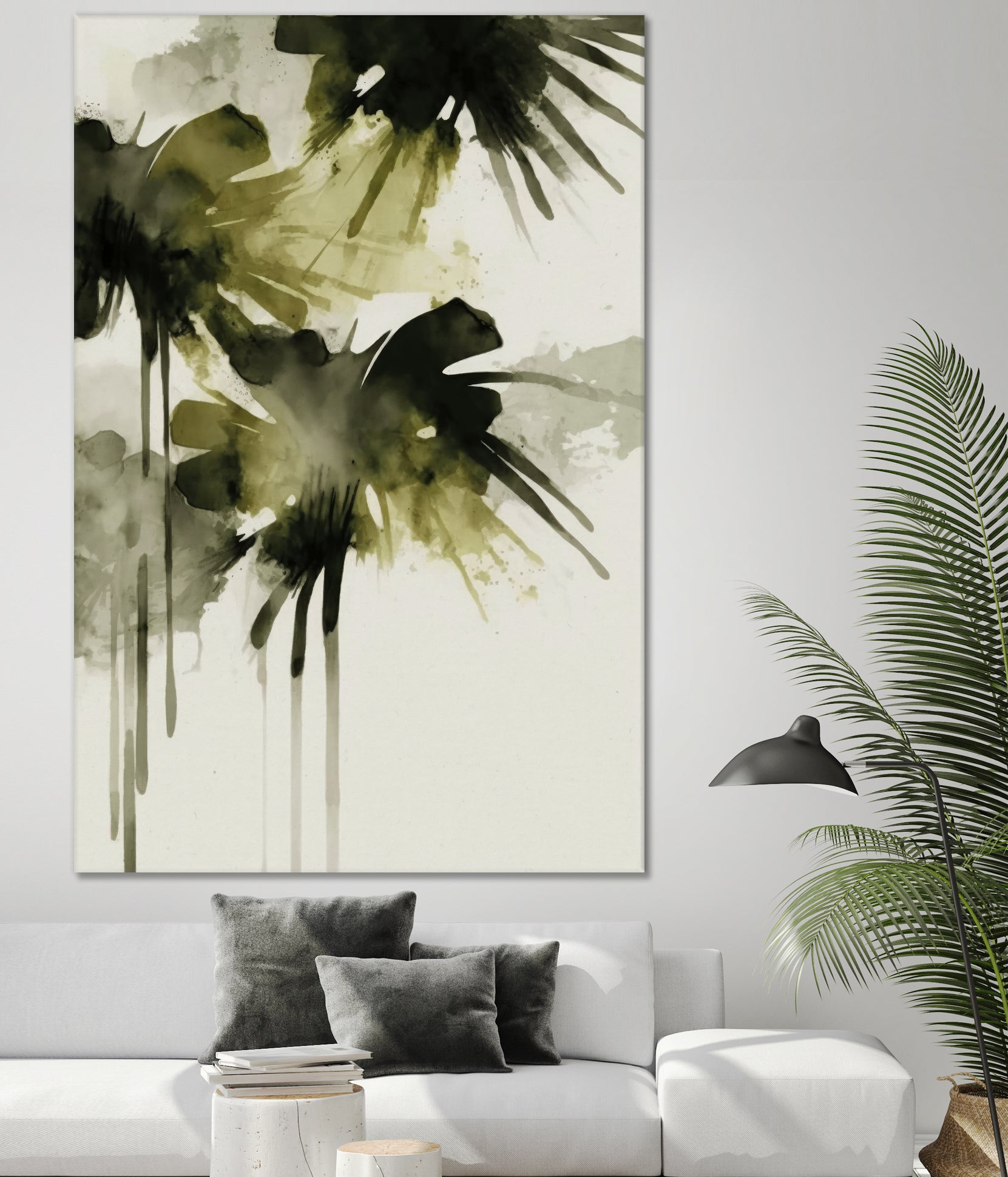 Green flowers no 2 by Treechild on GIANT ART - treechild abstract treechild