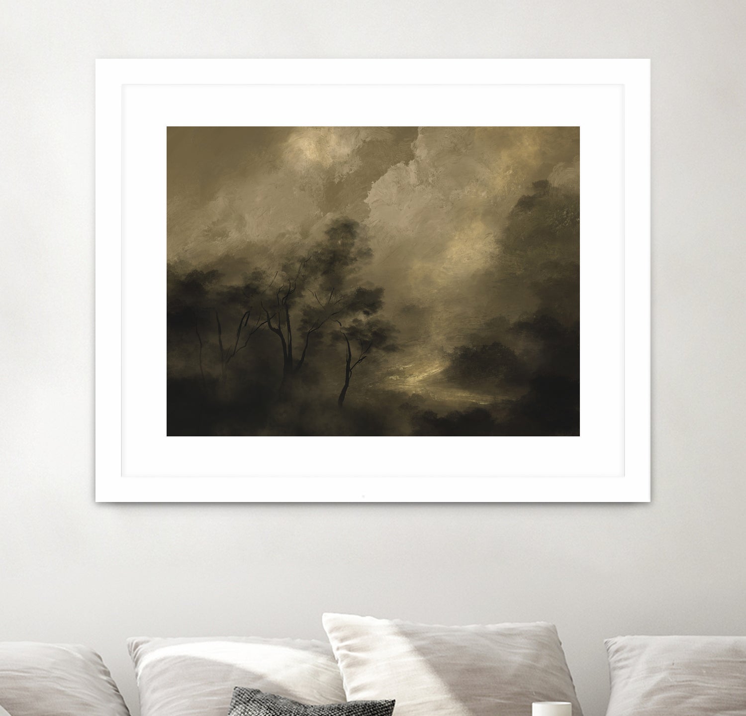 Moody Woods by Dan Hobday on GIANT ART - green hobday