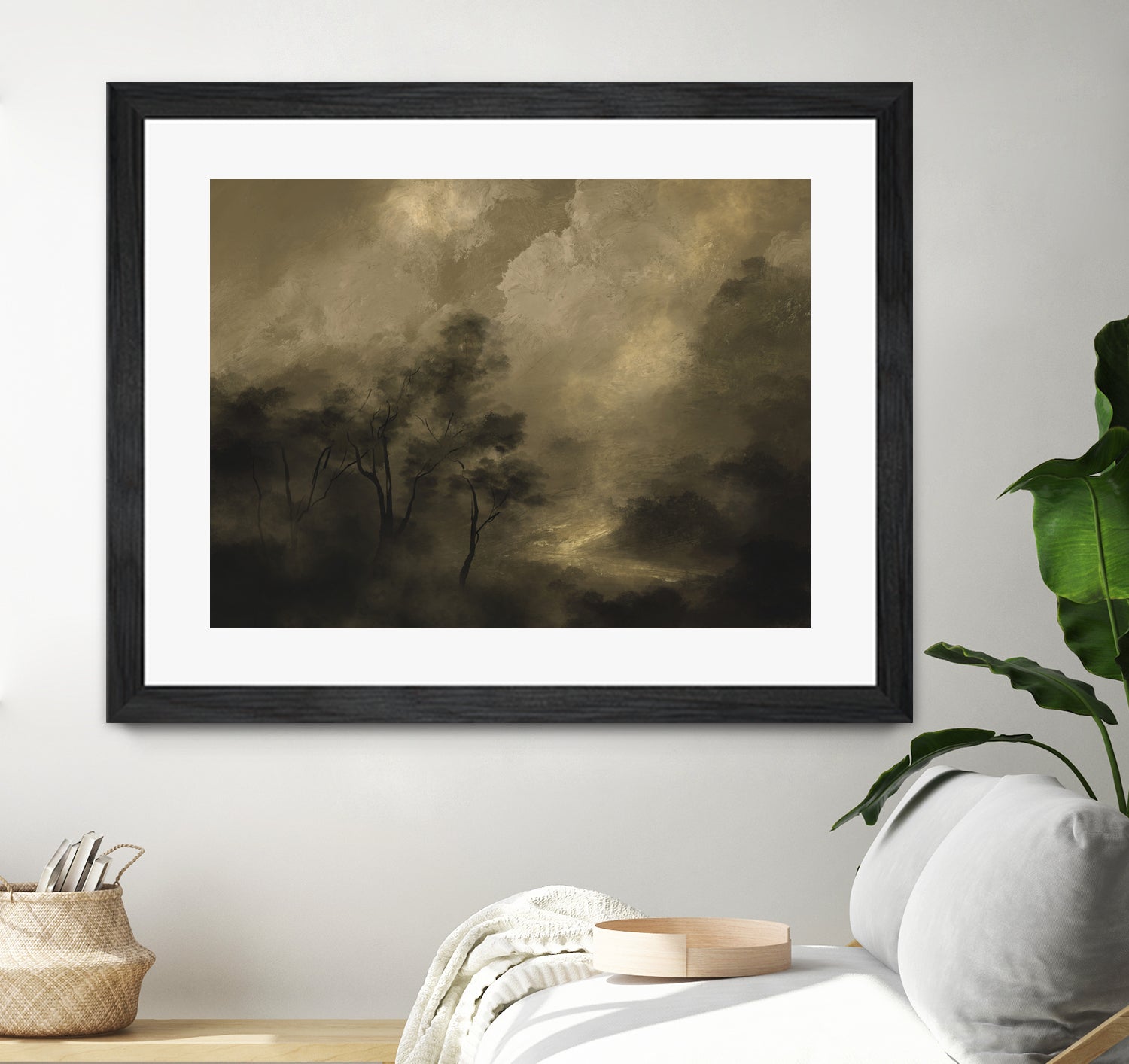 Moody Woods by Dan Hobday on GIANT ART - green hobday