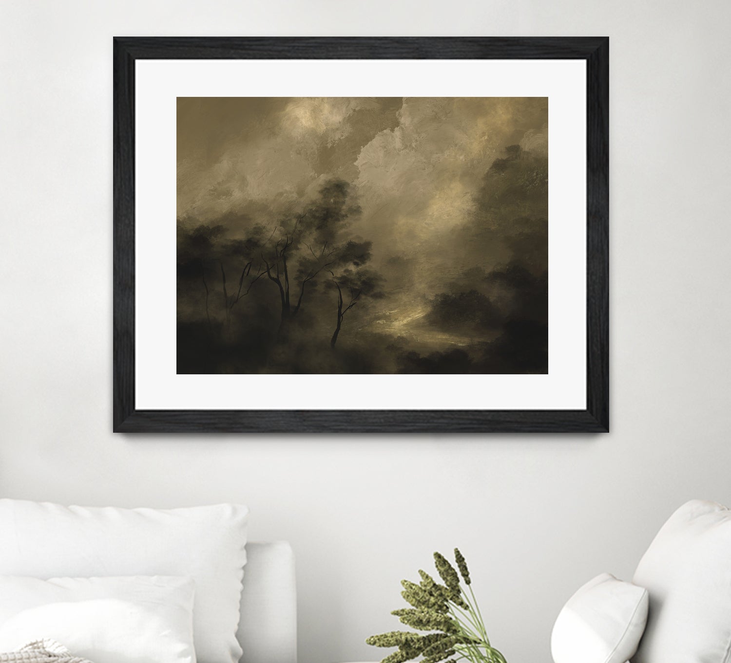 Moody Woods by Dan Hobday on GIANT ART - green hobday