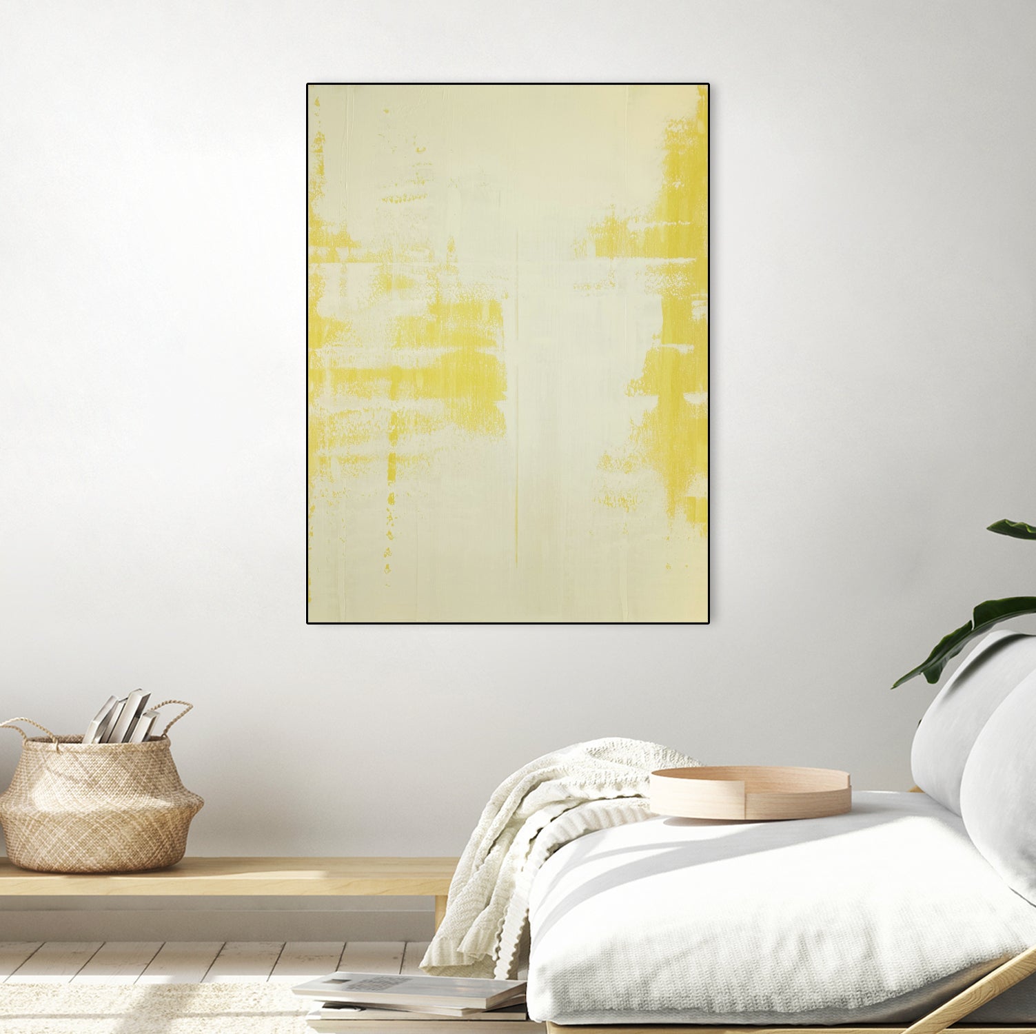 SUNNY SIDE UP by Gustaf Tidholm on GIANT ART - abstract yellow