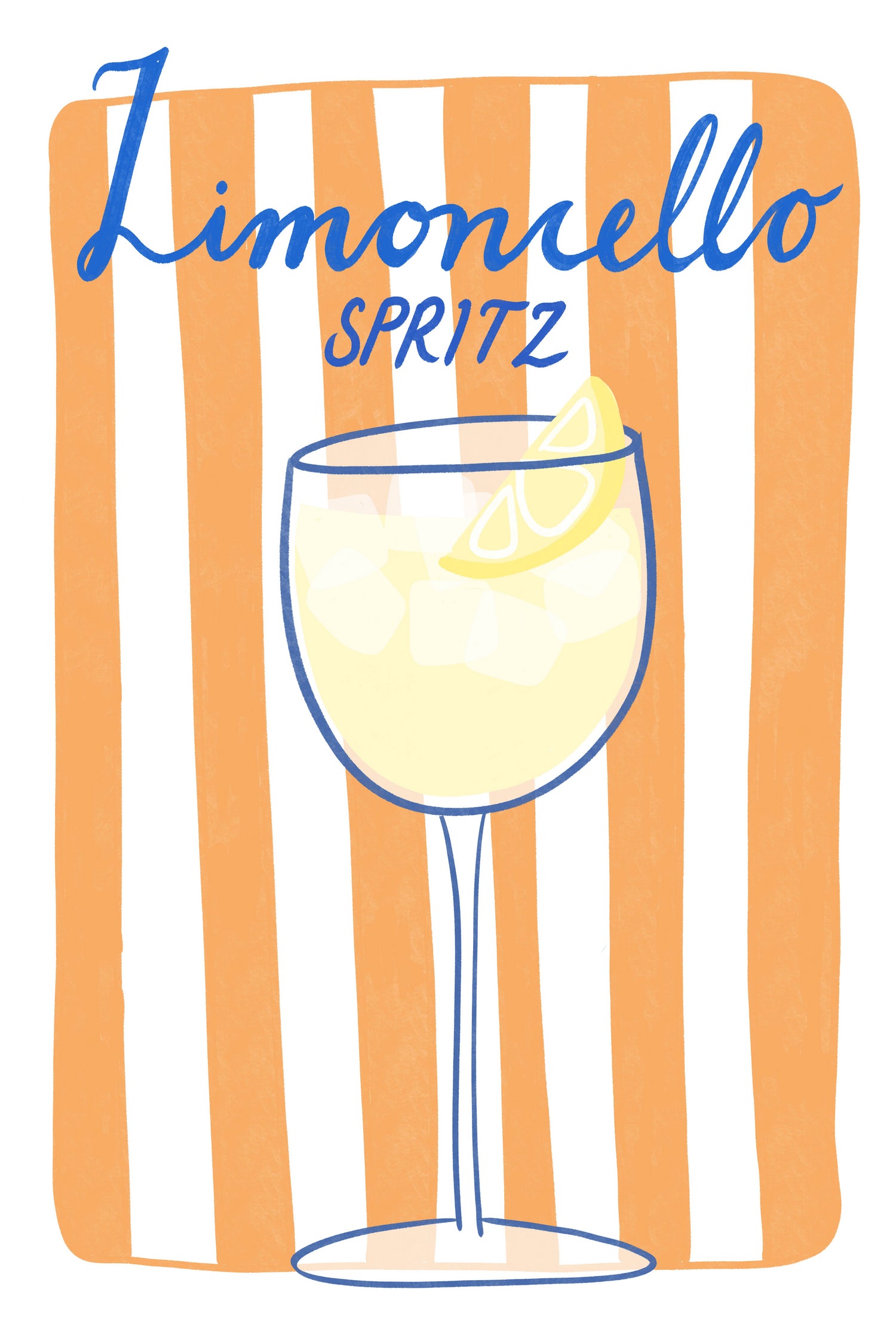 Citrus Delight by Athene Fritsch on GIANT ART - limoncello drink illustration food and drinks limoncello drink illustration