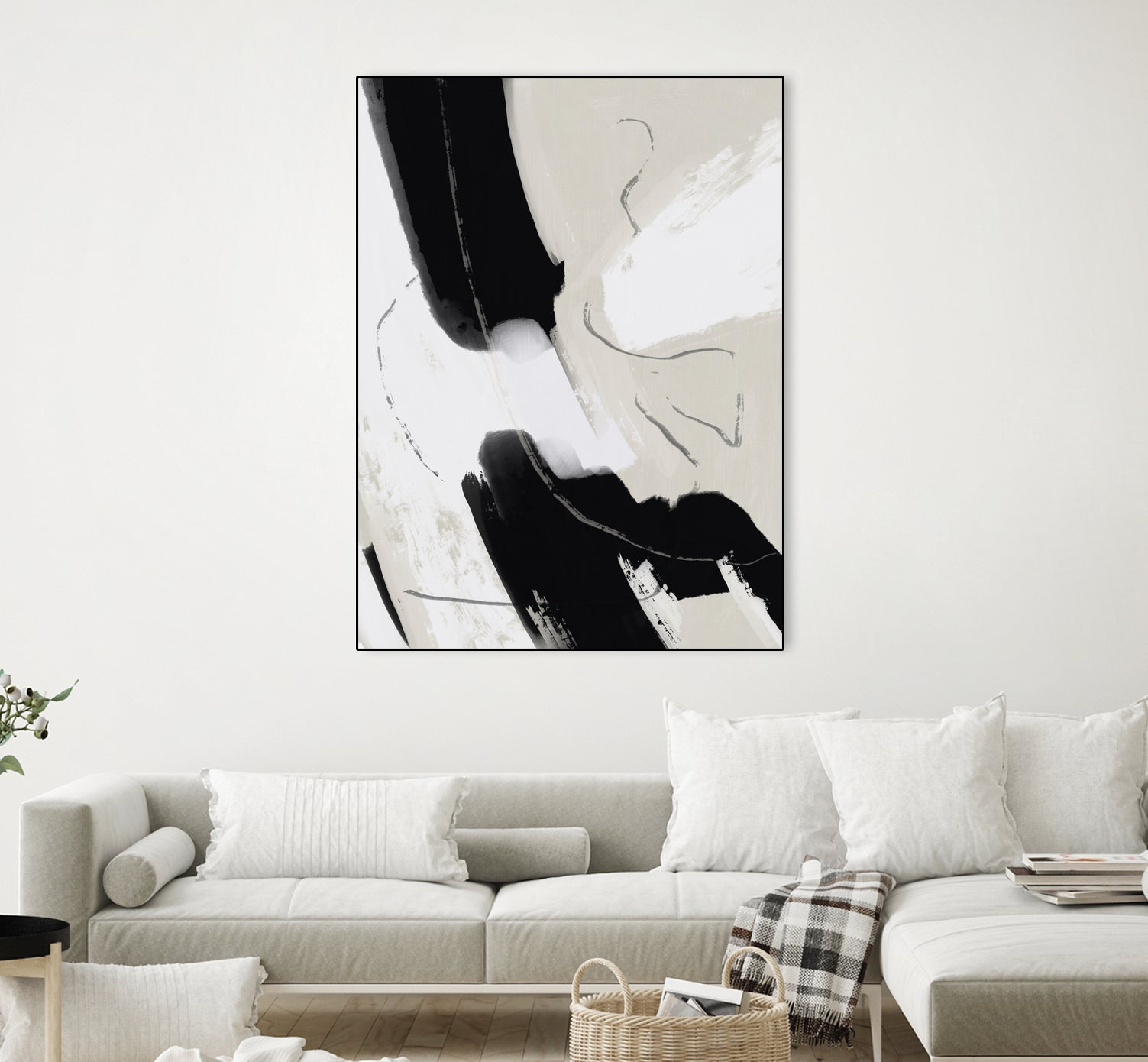 Paint abstract black and white by Little on GIANT ART - dean