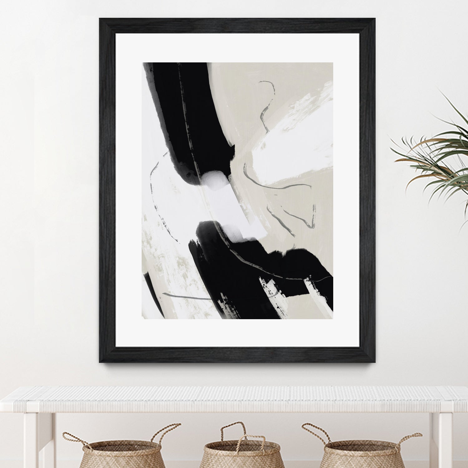 Paint abstract black and white by Little on GIANT ART - dean