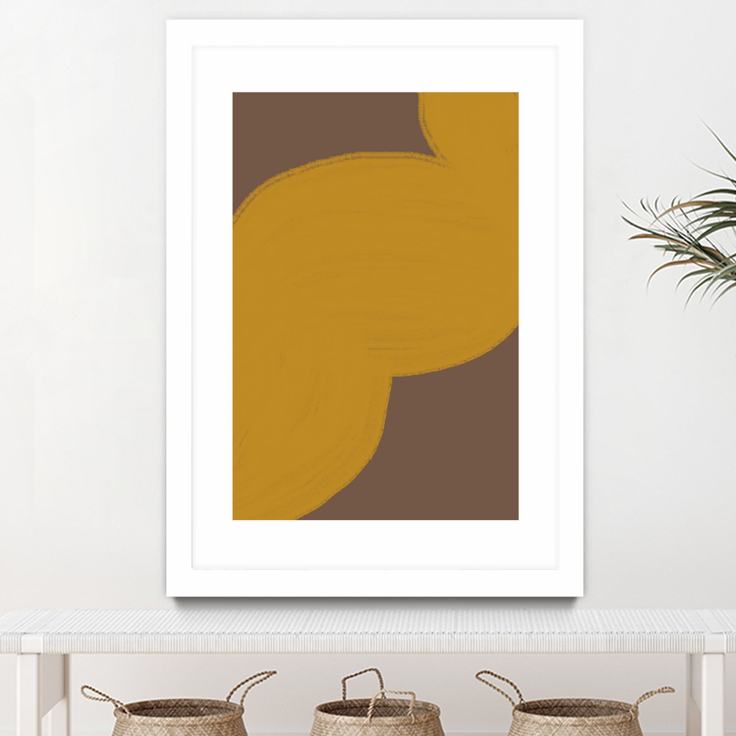 Brown Mustard Artwork by THE on GIANT ART - illustration yellow