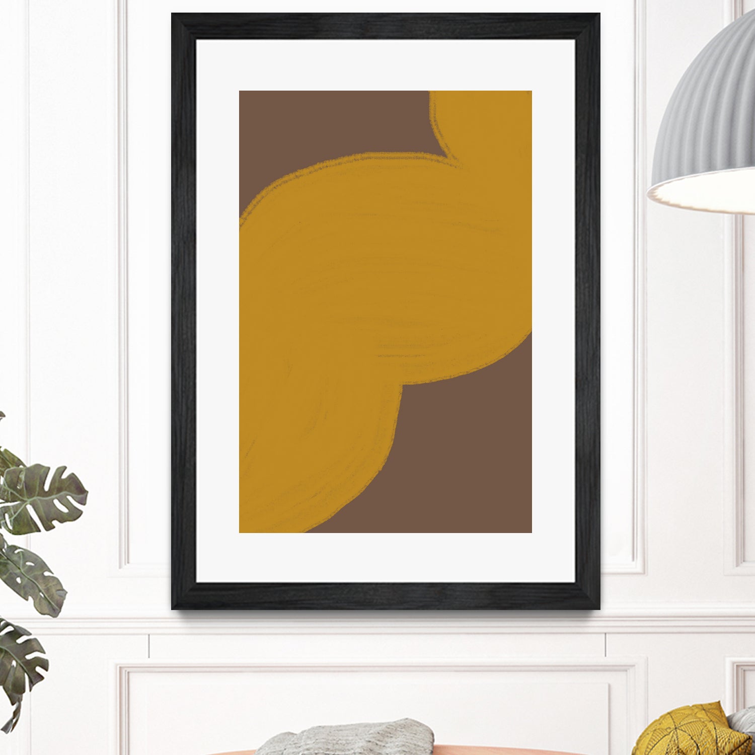 Brown Mustard Artwork by THE on GIANT ART - illustration yellow