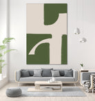 Green Beige Modern by THE on GIANT ART - illustration drawing