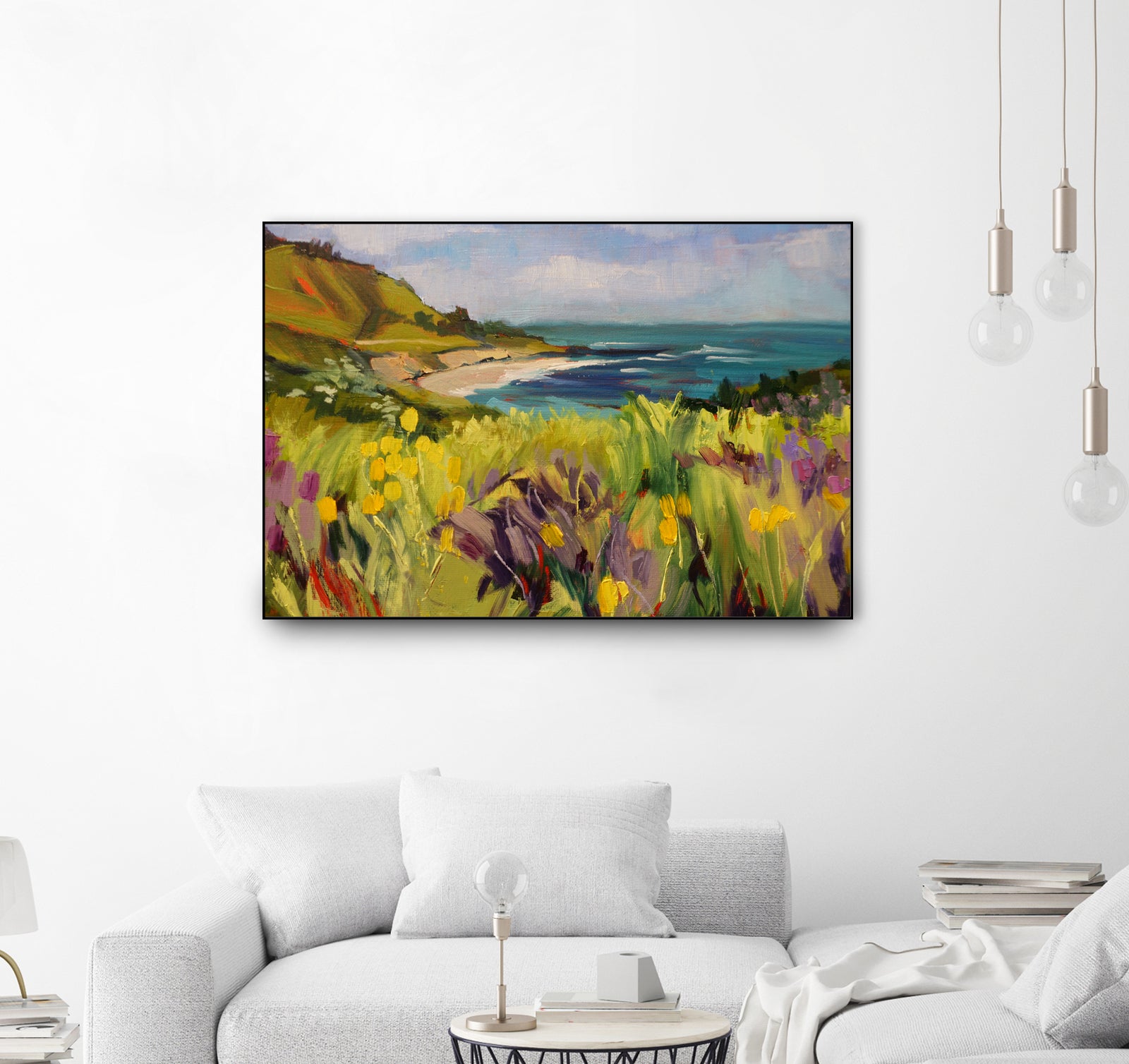 Coastal California  by Maxine Shore  on GIANT ART - green landscape  coast