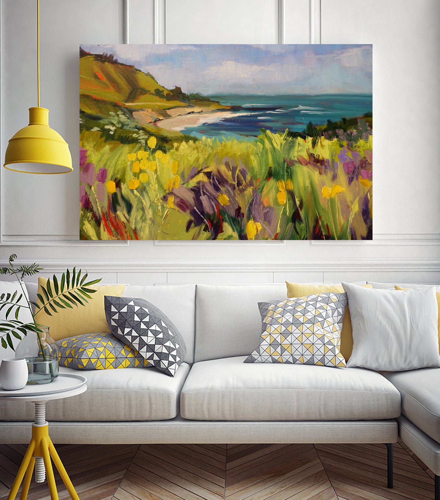 Coastal California  by Maxine Shore  on GIANT ART - green landscape  coast