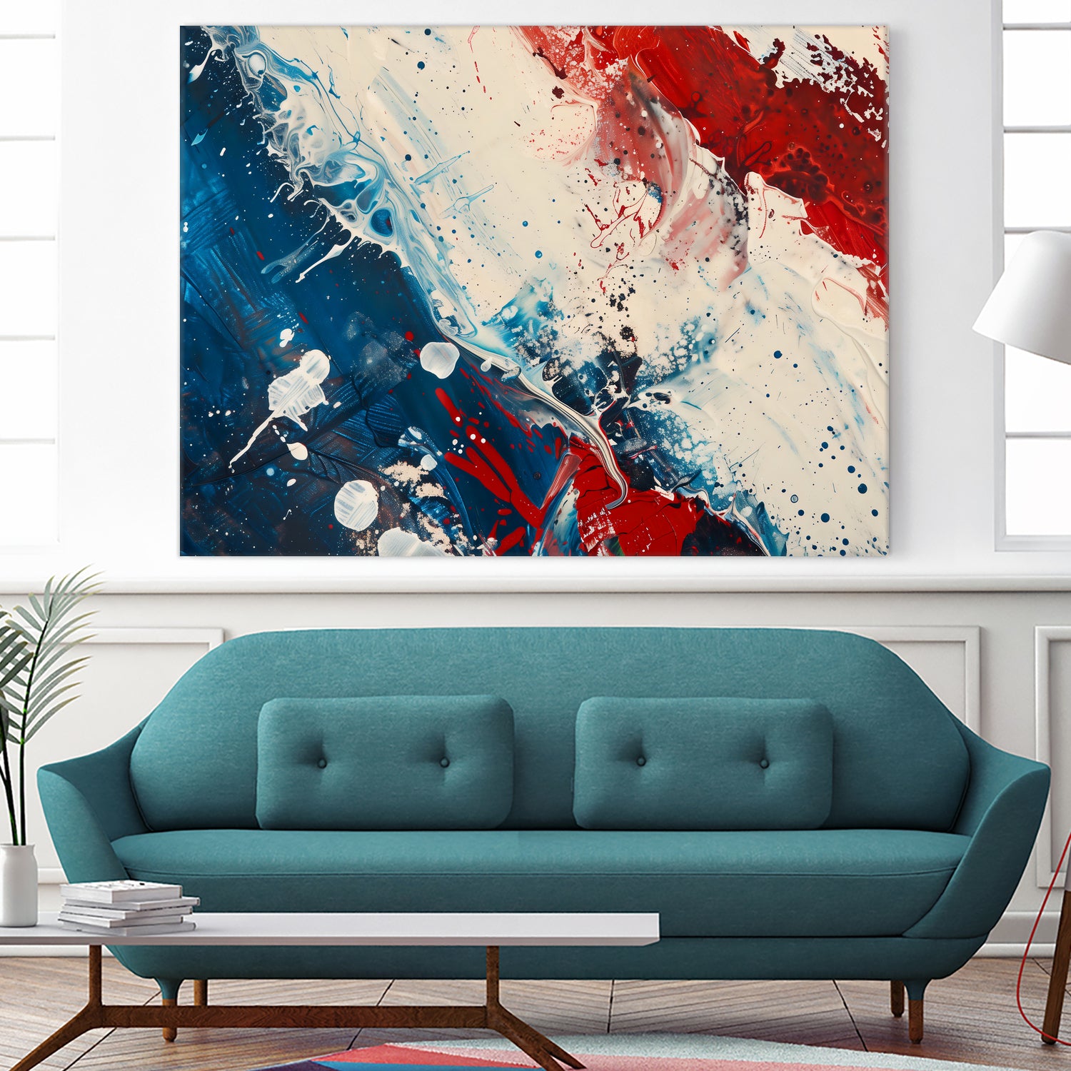 Red White and Blue by Andreas Magnusson on GIANT ART - abstract art