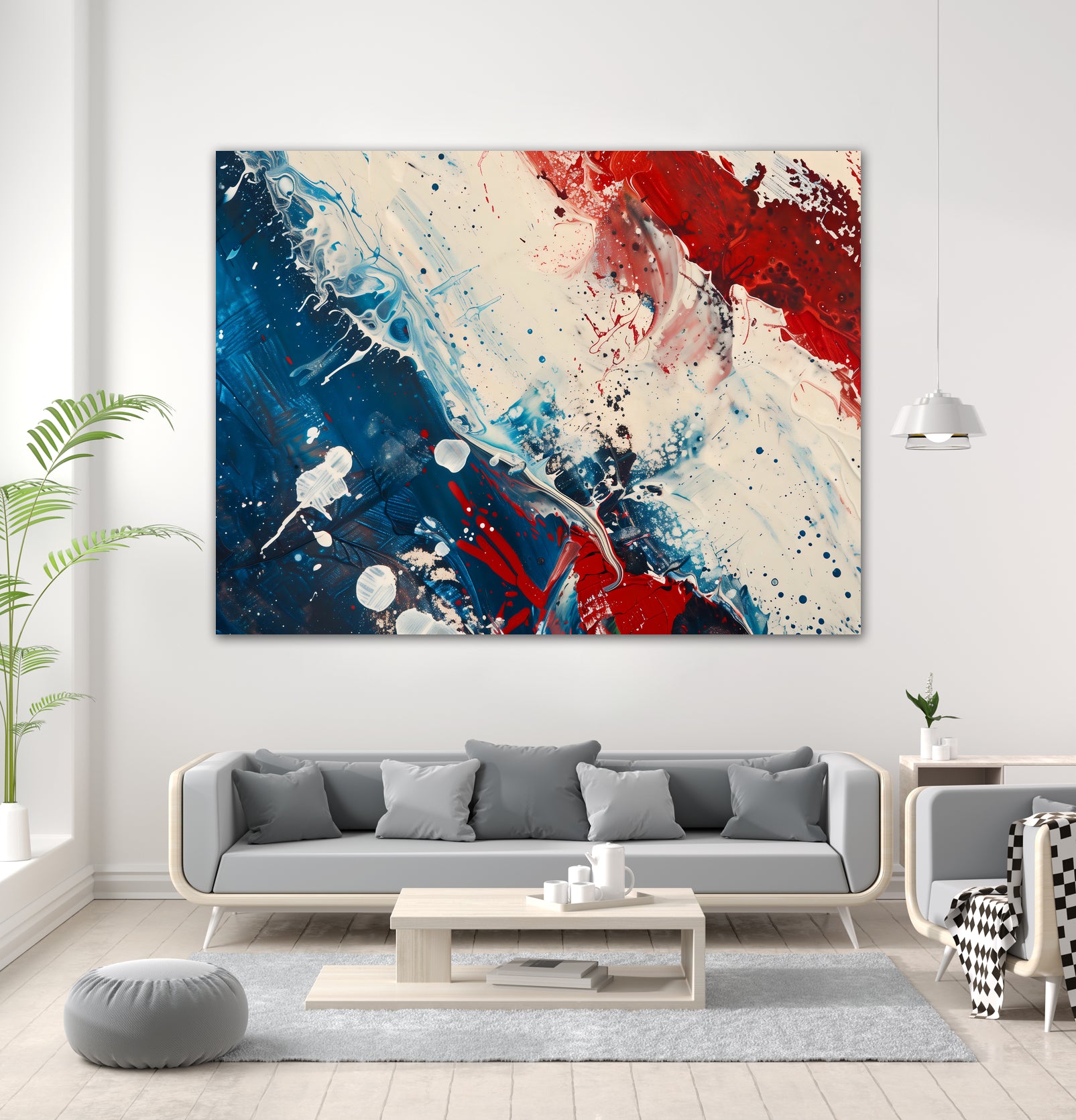 Red White and Blue by Andreas Magnusson on GIANT ART - abstract art