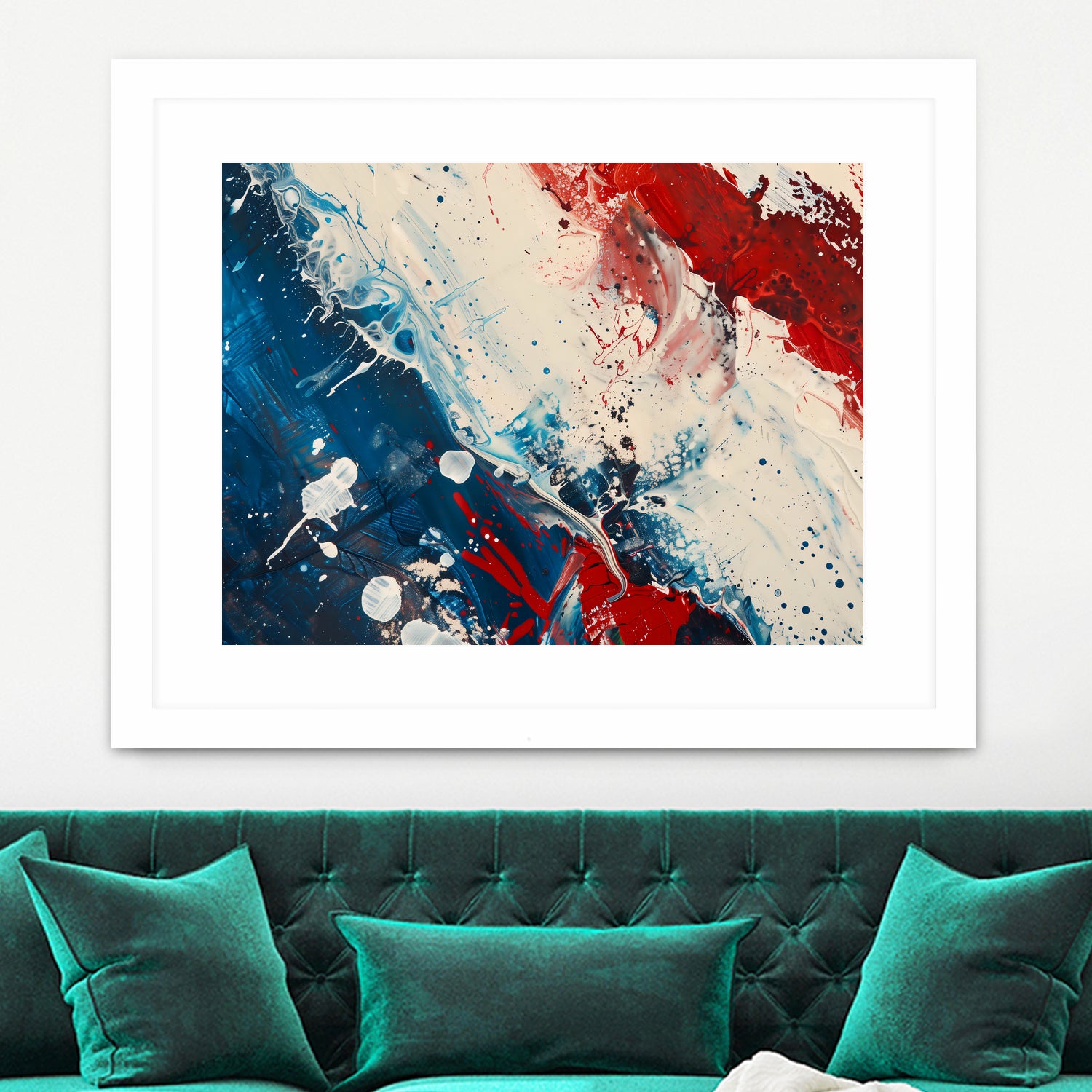 Red White and Blue by Andreas Magnusson on GIANT ART - abstract art