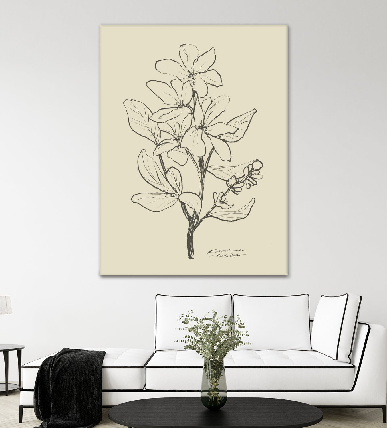 Floral 1 by Dan Hobday on GIANT ART - flowers and plants sketch
