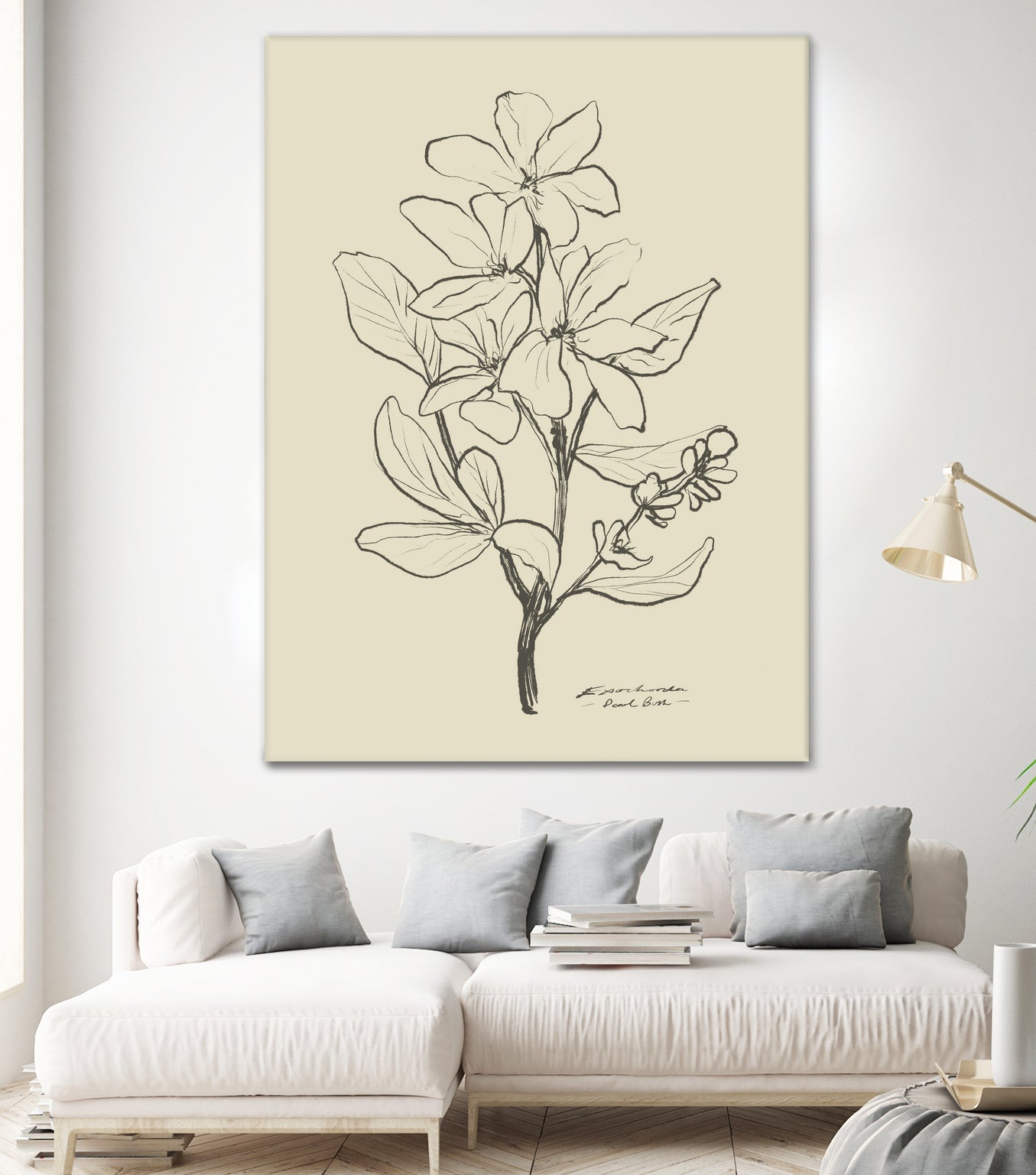 Floral 1 by Dan Hobday on GIANT ART - flowers and plants sketch