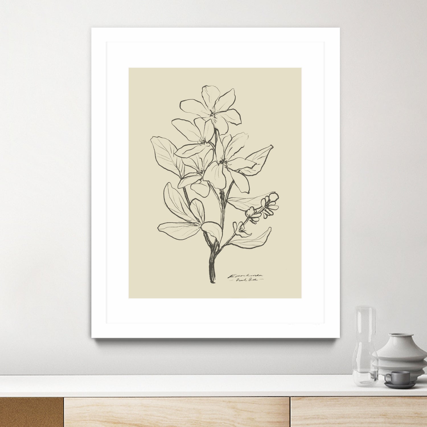 Floral 1 by Dan Hobday on GIANT ART - flowers and plants sketch