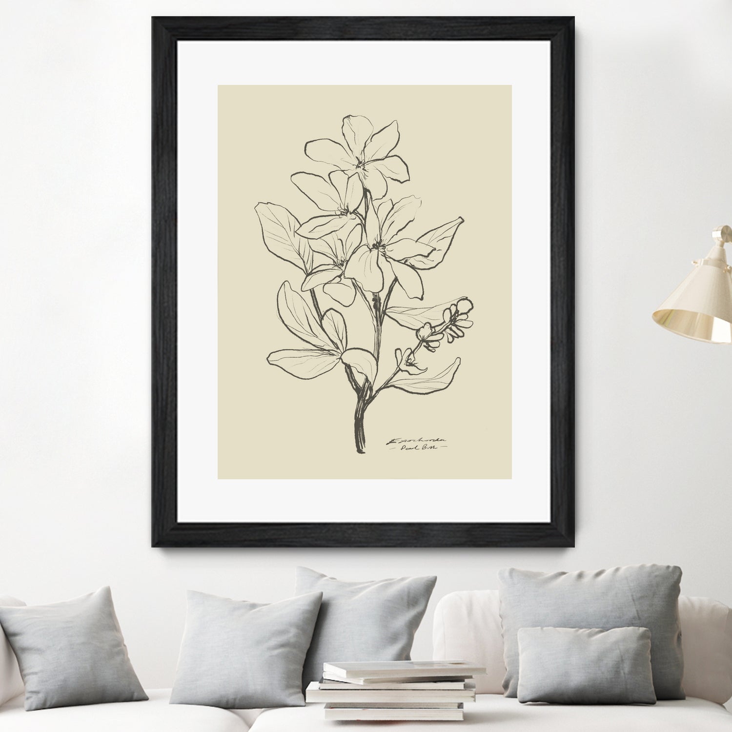 Floral 1 by Dan Hobday on GIANT ART - flowers and plants sketch