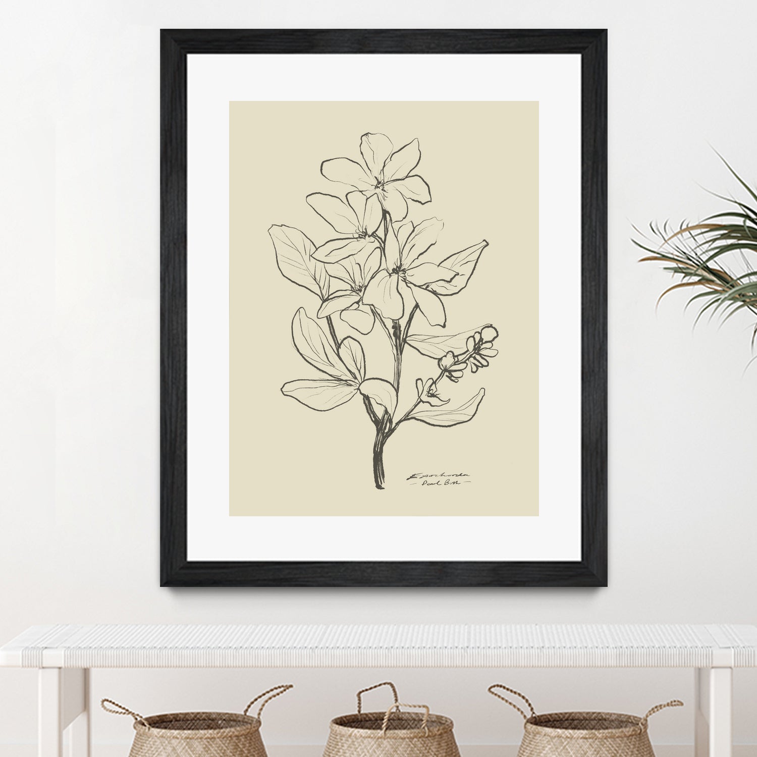 Floral 1 by Dan Hobday on GIANT ART - flowers and plants sketch