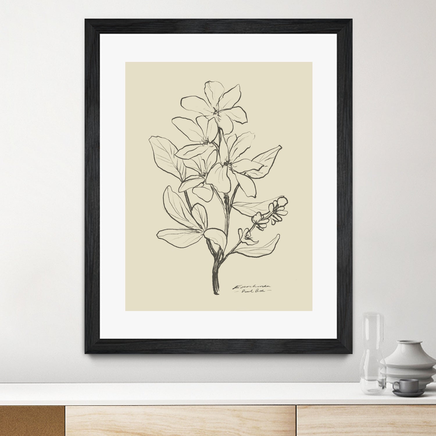Floral 1 by Dan Hobday on GIANT ART - flowers and plants sketch
