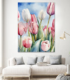 Tulpenfeld by Ohkimiko on GIANT ART - illustration tulpen