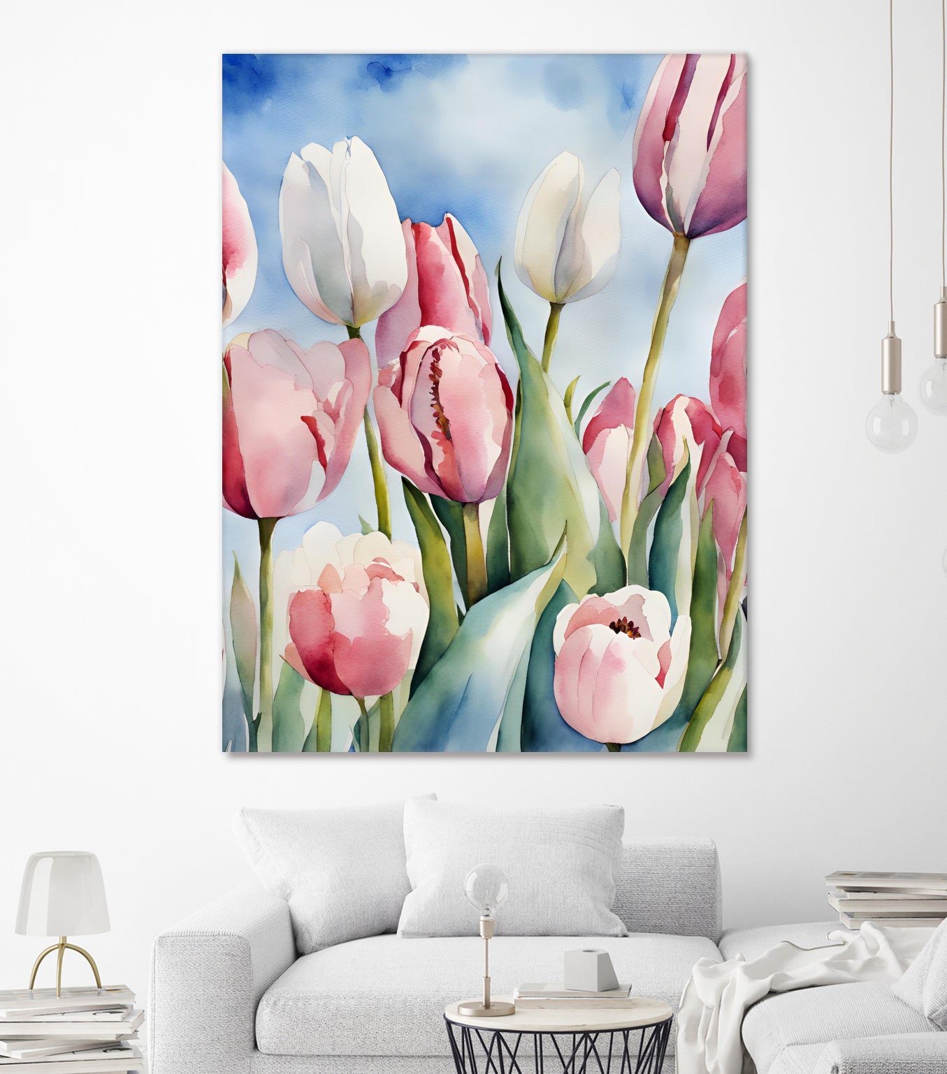 Tulpenfeld by Ohkimiko on GIANT ART - illustration tulpen