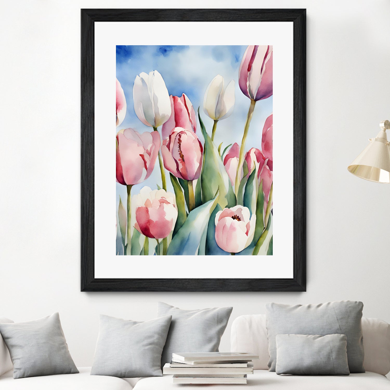 Tulpenfeld by Ohkimiko on GIANT ART - illustration tulpen